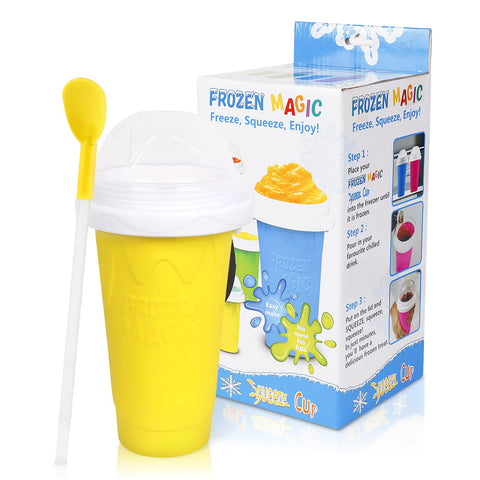 VOIEOV DIY Slushie Cup with built-in freezing liquid for rapid, refreshing slushies.