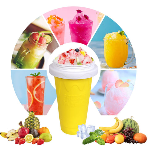 VOIEOV Slushie Cup features a 2-in-1 straw and spoon design for convenient eating.