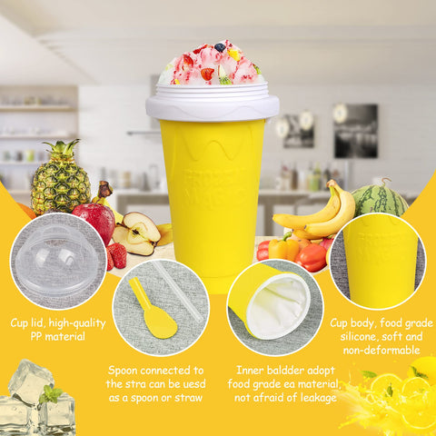VOIEOV Slushie Cup travel lid supports on-the-go beverages.