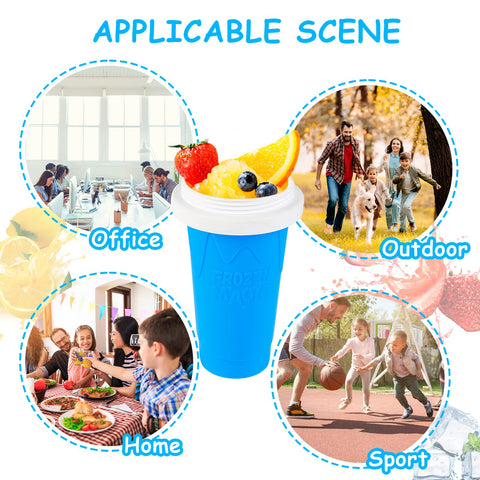 VOIEOV Slushie Maker Cup includes brushes for easy cleaning.