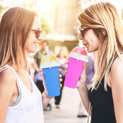 VOIEOV Slushie Maker Cup family-friendly design for DIY treats.