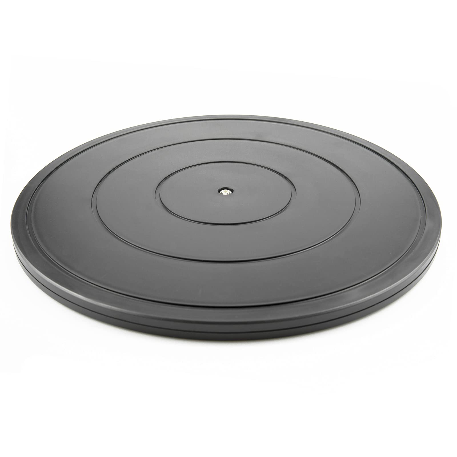 Volcanoes Club 16-inch lazy susan turntable with flat base for smooth monitor rotation