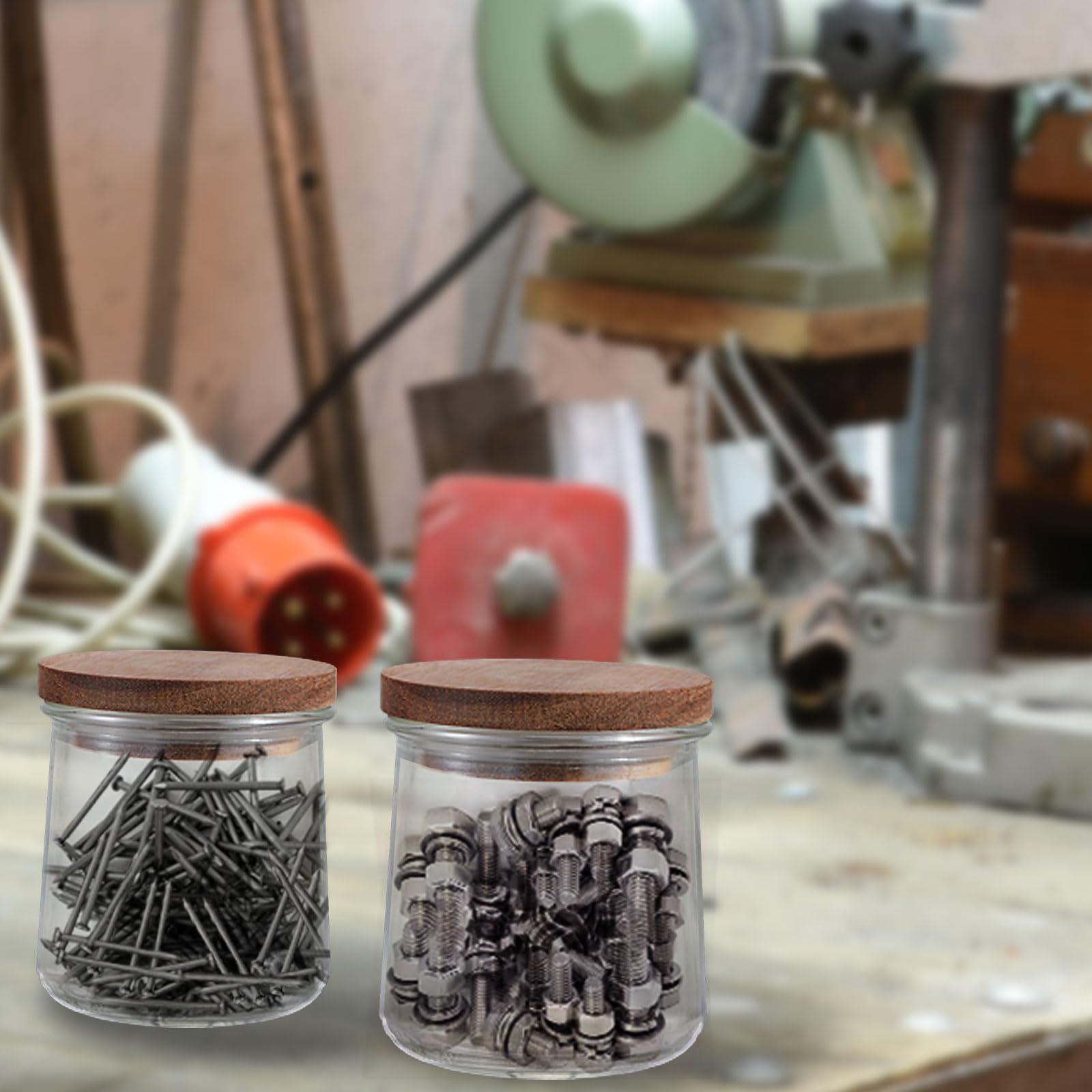 Lid snaps onto a 5 oz Oui yogurt jar for easy reuse.