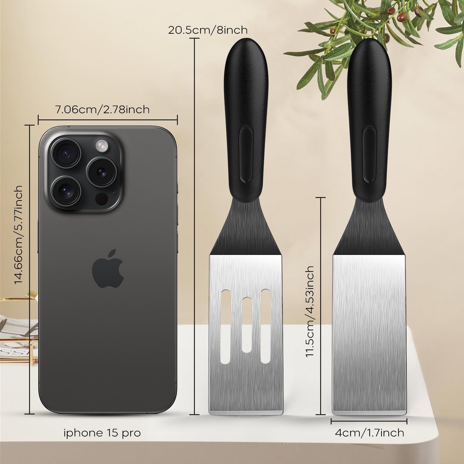 Volikos spatula flipping pancakes with even heat transfer.