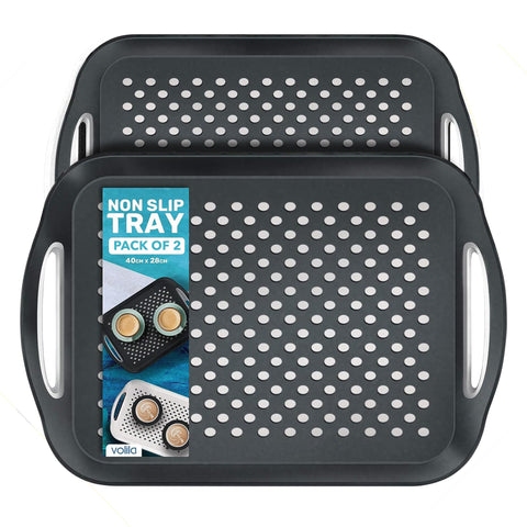 Volila non-slip dots keep meals secure during couch dining.