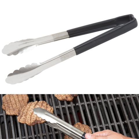 Vollrath 12-Inch Tong with ergonomic black handle highlighting cool-touch grip