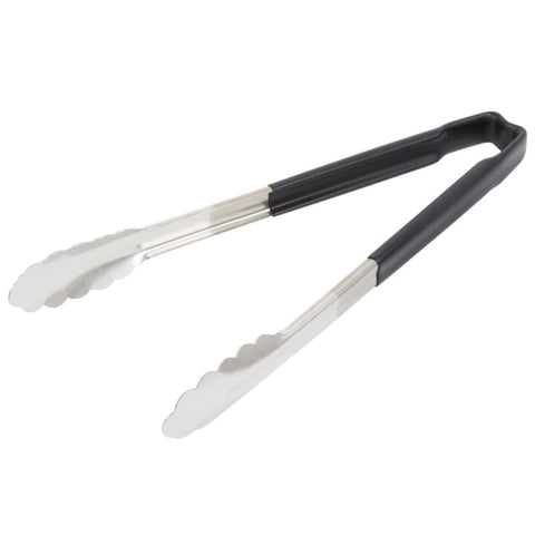 Vollrath 12-Inch Tong front view showing durable stainless steel construction for precise serving