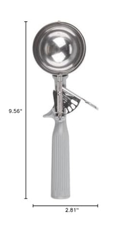 Vollrath 4 oz disher gray bowl highlights stainless steel durability for consistent portions.