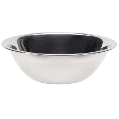 Vollrath 4-quart economy mixing bowl in stainless steel, ideal for durable kitchen prep.