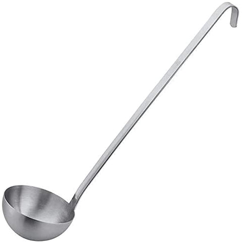Vollum 1-Piece Ladle bowl close-up in polished stainless steel for durable everyday use.
