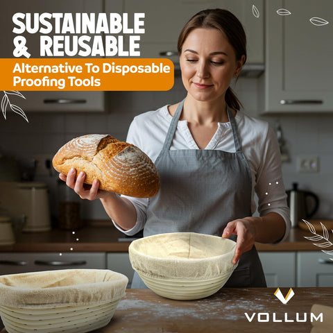 Vollum Banneton basket food-grade materials ensure safe baking sessions