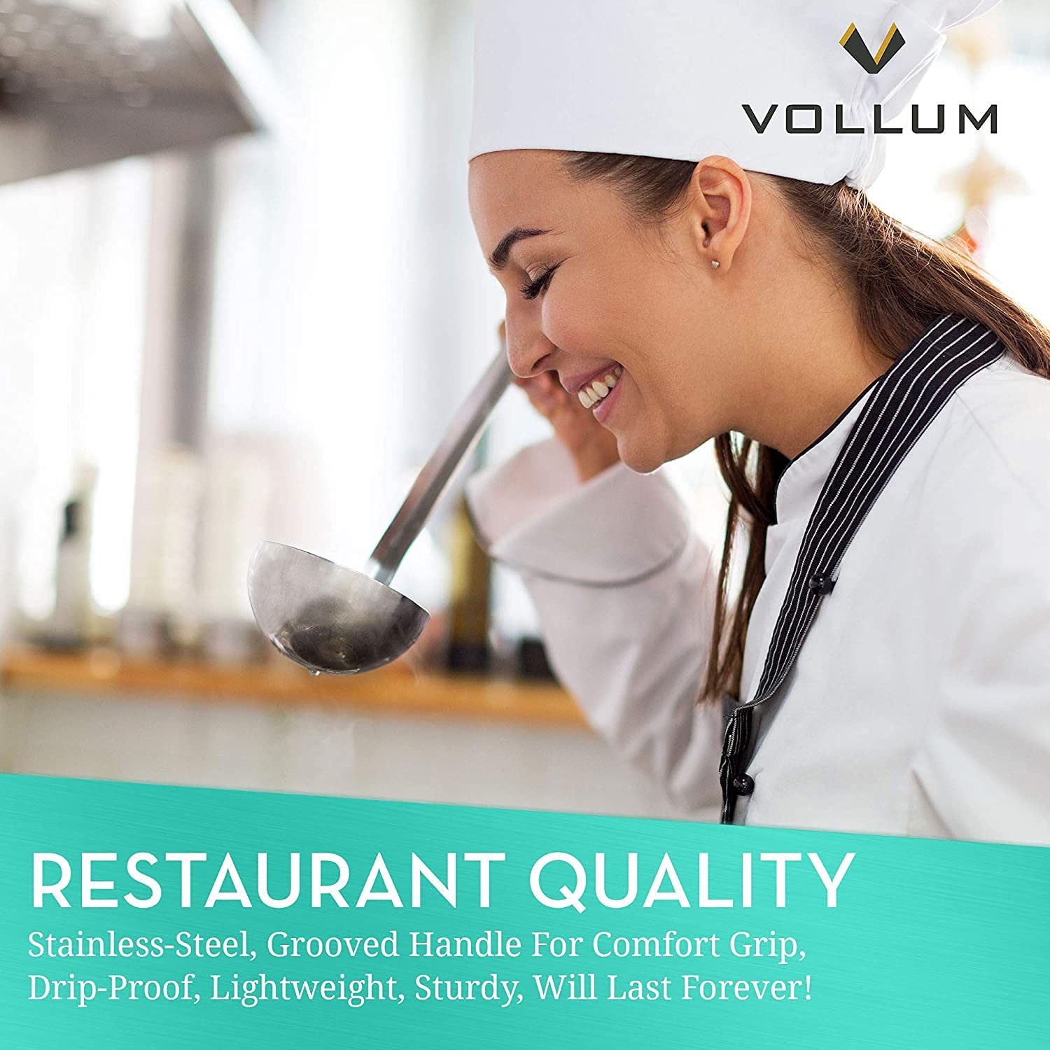 Vollum 1-Piece forged construction keeps bowl and handle inseparable for reliability.