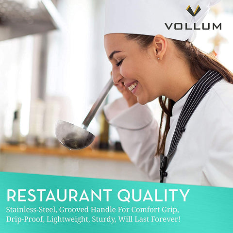 Vollum 1-Piece forged construction keeps bowl and handle inseparable for reliability.