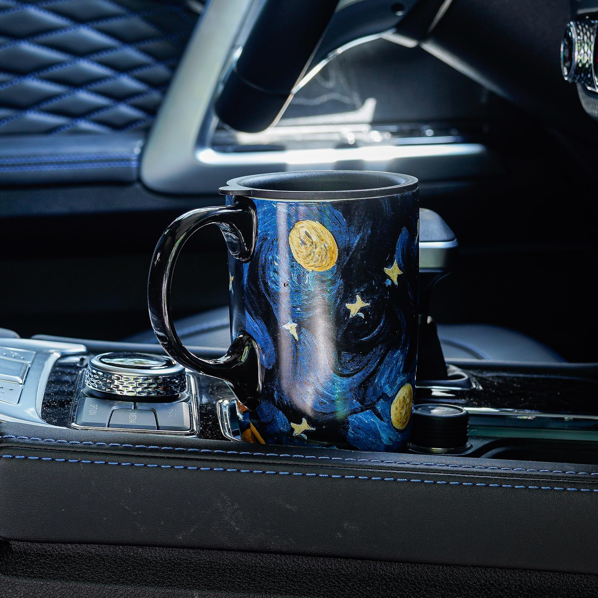 Voltogar Flower Art mug showcases vibrant decals that resist fading