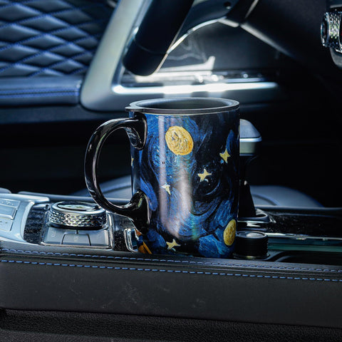Voltogar Flower Art mug showcases vibrant decals that resist fading