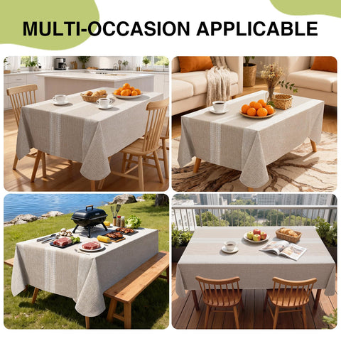 Vonabem tablecloth wipe-clean feature ideal for quick spills and messy outdoor picnics.