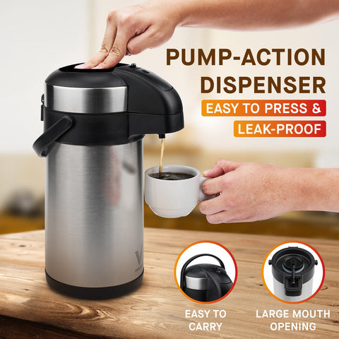 Vondior pump-top-dispensing enables spill-free serving.