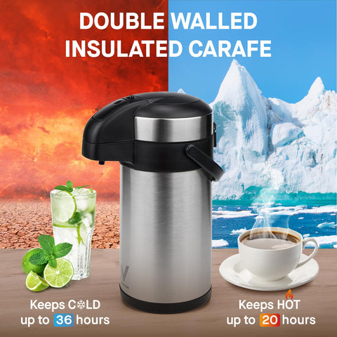 Vondior stainless-steel-carafe-wide-mouth offers durability and simple cleaning.