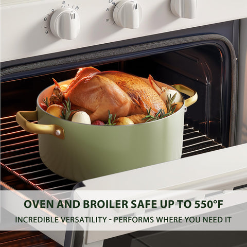 VONIKI 5-piece silicone utensil set protects nonstick surfaces.