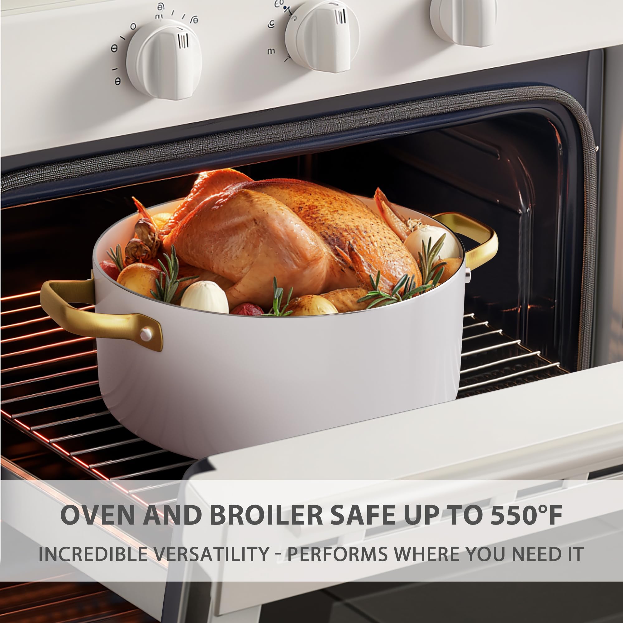 VONIKI 2.5-quart saucepan with lid ideal for reheating.