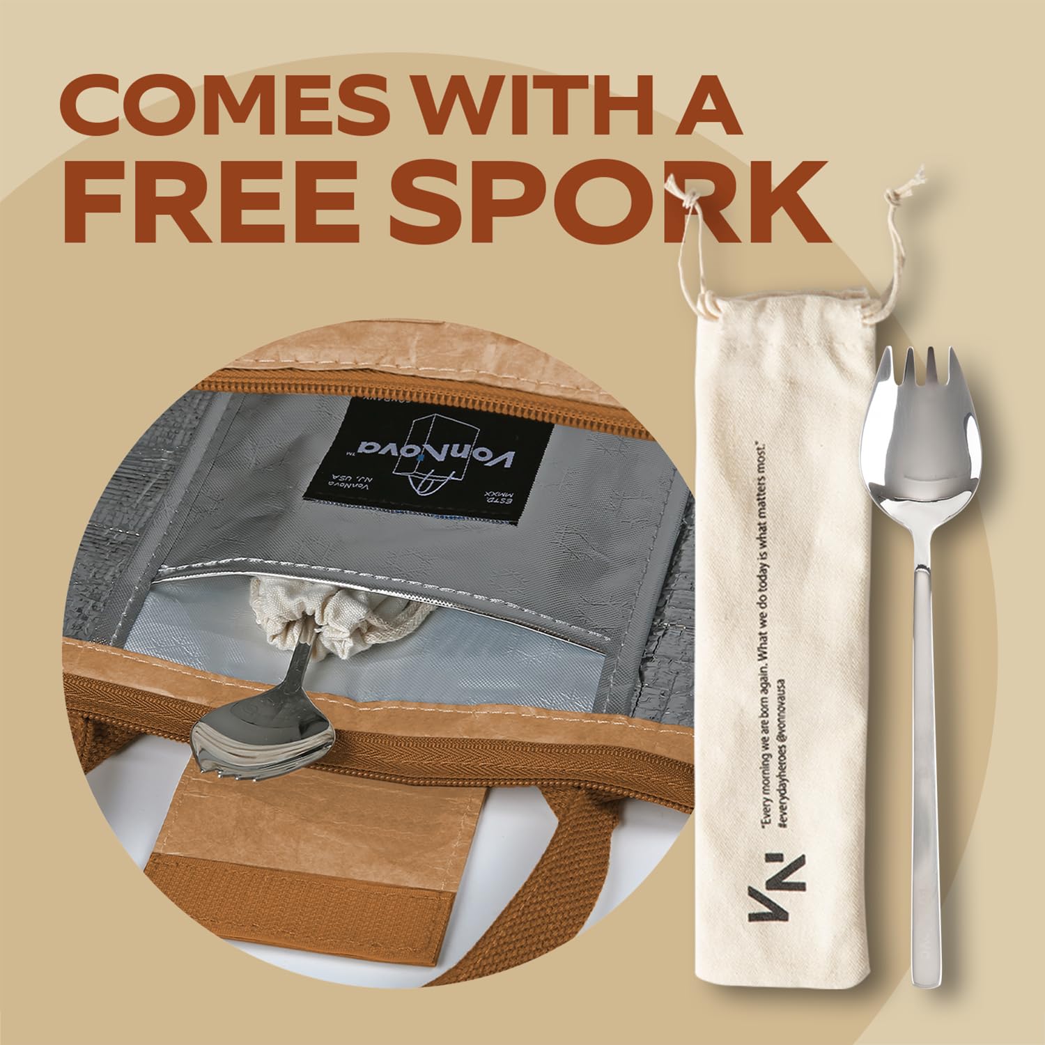 7L capacity allows packing meals, snacks, and utensils together.