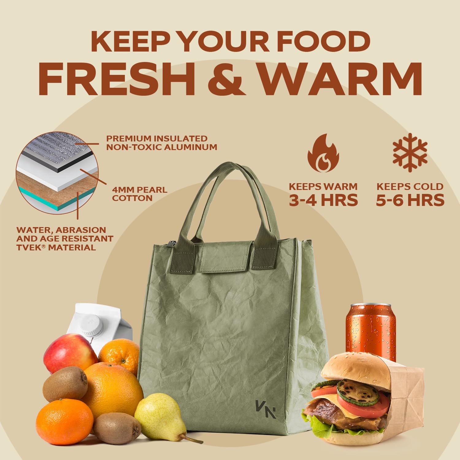 VonNova versatile-style lunch bag matching various outfits