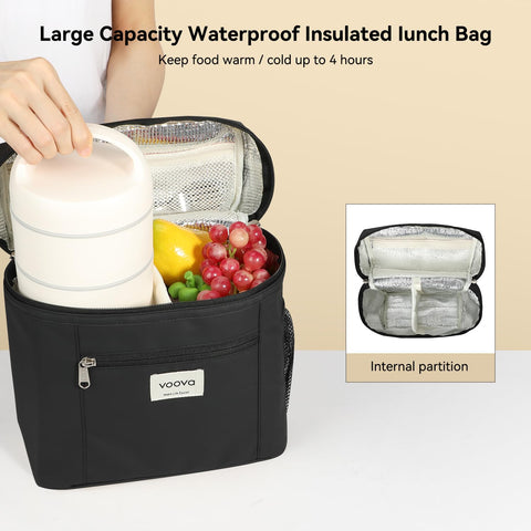 Voova bento lids with silicone seal prevent leaks during transport