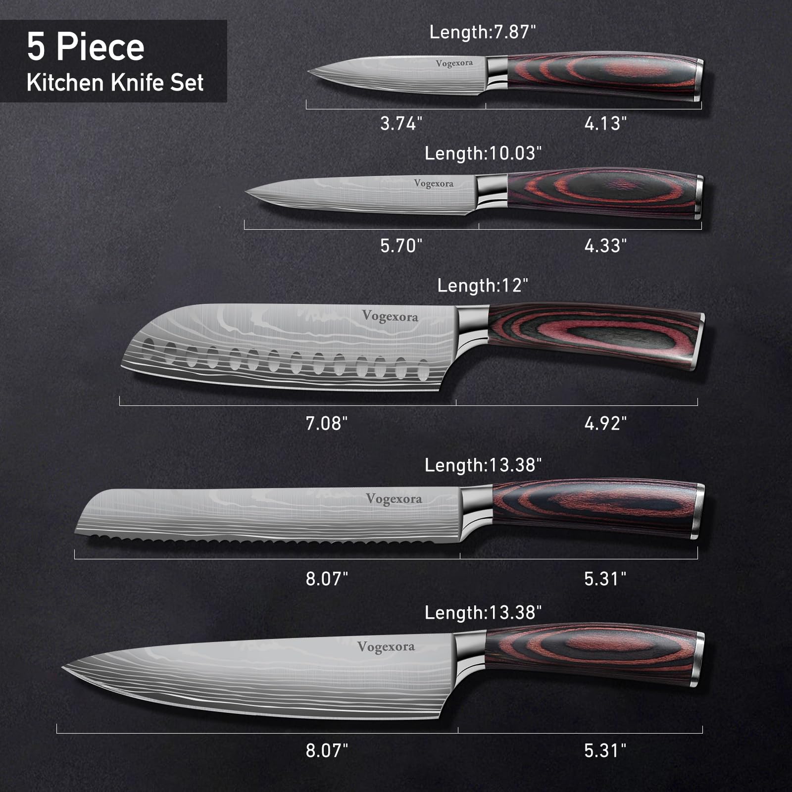 Vorgexora bread knife slicing crusty loaves with clean cuts