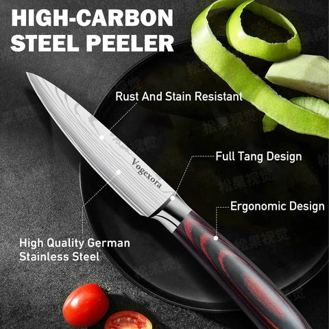 Vorgexora high-carbon stainless steel blade for durability and sharpness