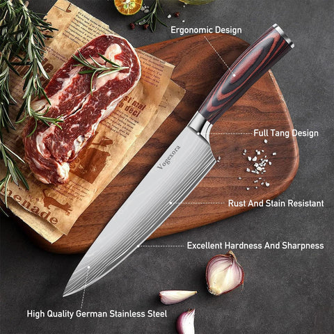 Vorgexora utility knife handling small vegetables with ease