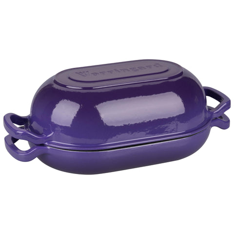 Dish-to-table setup with VORRINGARD Dutch oven and crusty bread.