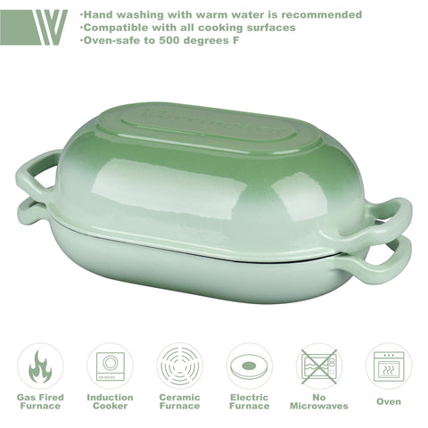 VORRINGARD cast iron bread pan emphasizing bread baking versatility