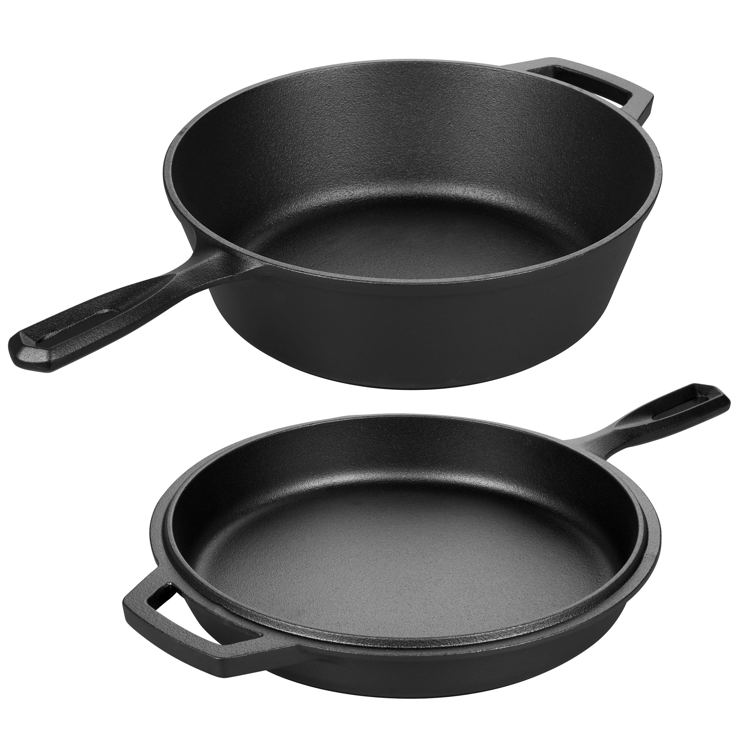 VORRINGARD cast iron skillet lid used as shallow pan for quick searing
