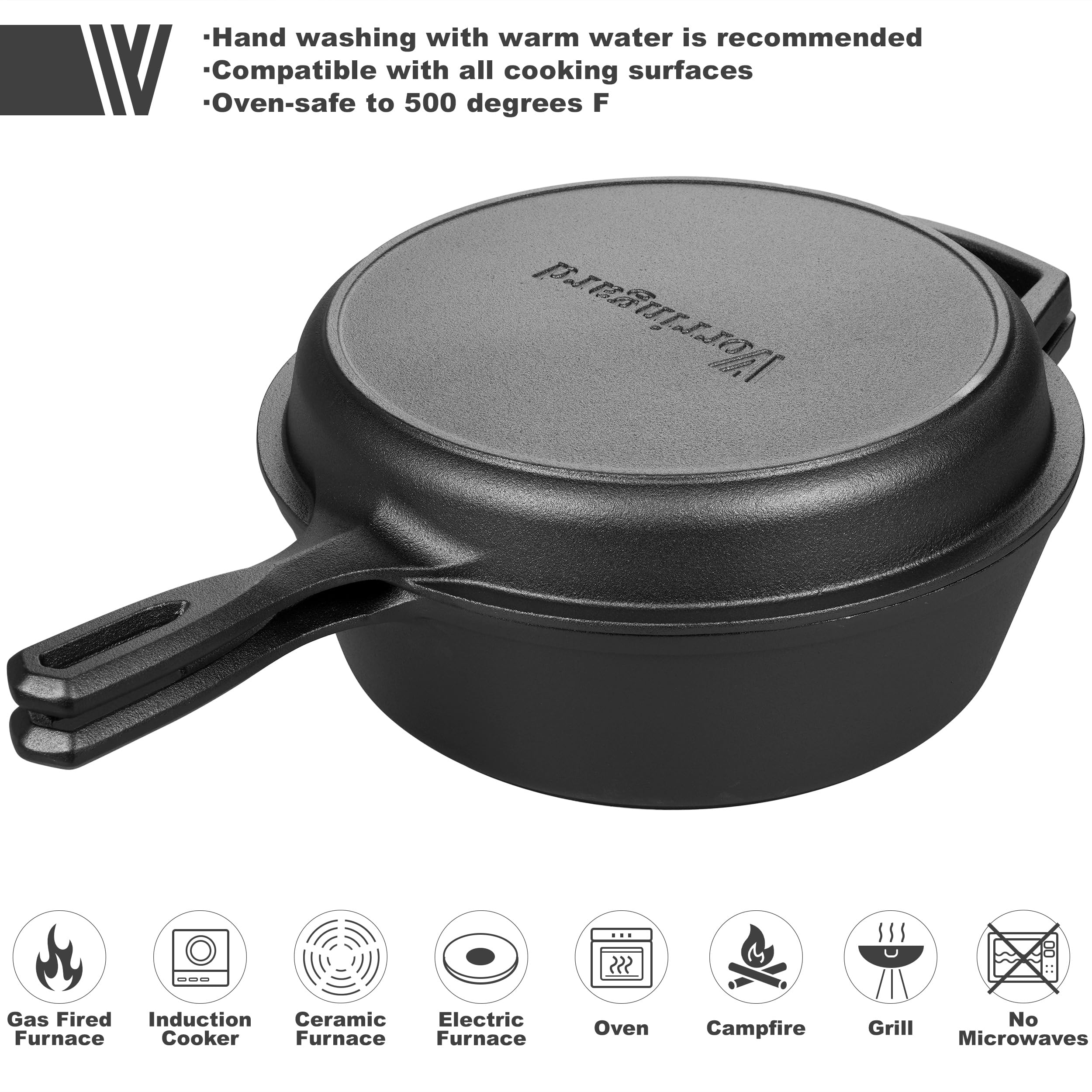 VORRINGARD Dutch oven over campfire ready for hearty stews
