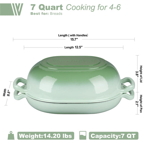 VORRINGARD dutch oven with lid ready for stovetop to table use