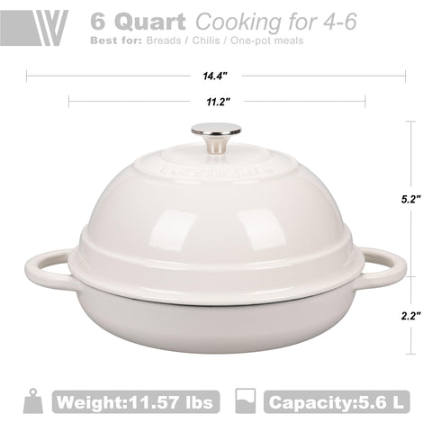 VORRINGARD enamelled cast iron Dutch oven ideal for bread baking and one-pot meals.