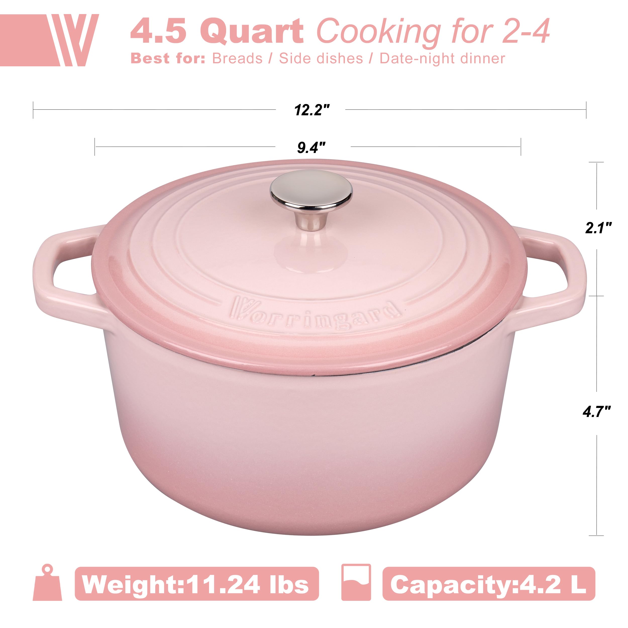 Lid with looped handles from VORRINGARD stays cool and easy to lift during cooking.