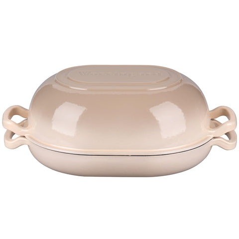 VORRINGARD oven-safe up to 500°F demonstrated for baked dishes.