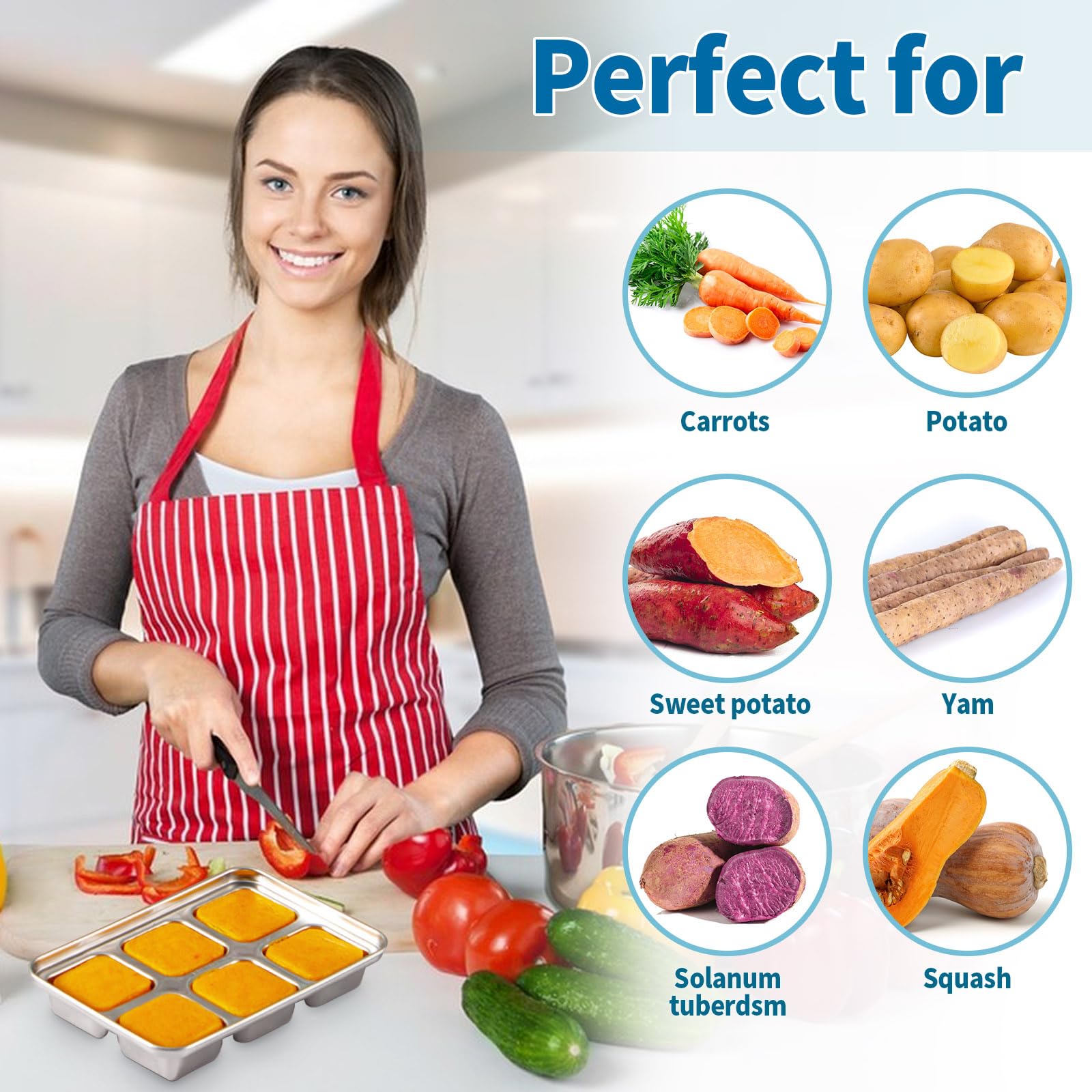 Vortihive compact freezer-friendly tray fits small kitchens.