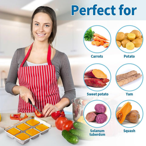 Vortihive compact freezer-friendly tray fits small kitchens.