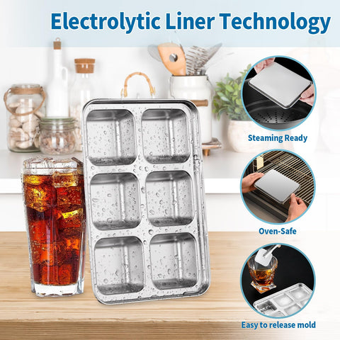 Vortihive 2x2-inch ice cubes close-up highlights slow-melt size.