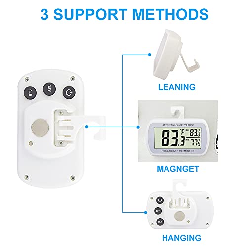 VOULOIR thermometer displayed on a shelf using the stand or hook option.