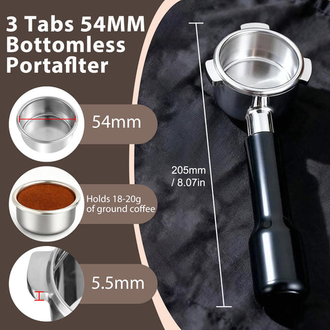 VOURMIO stainless steel filter basket detail for durability and even extraction