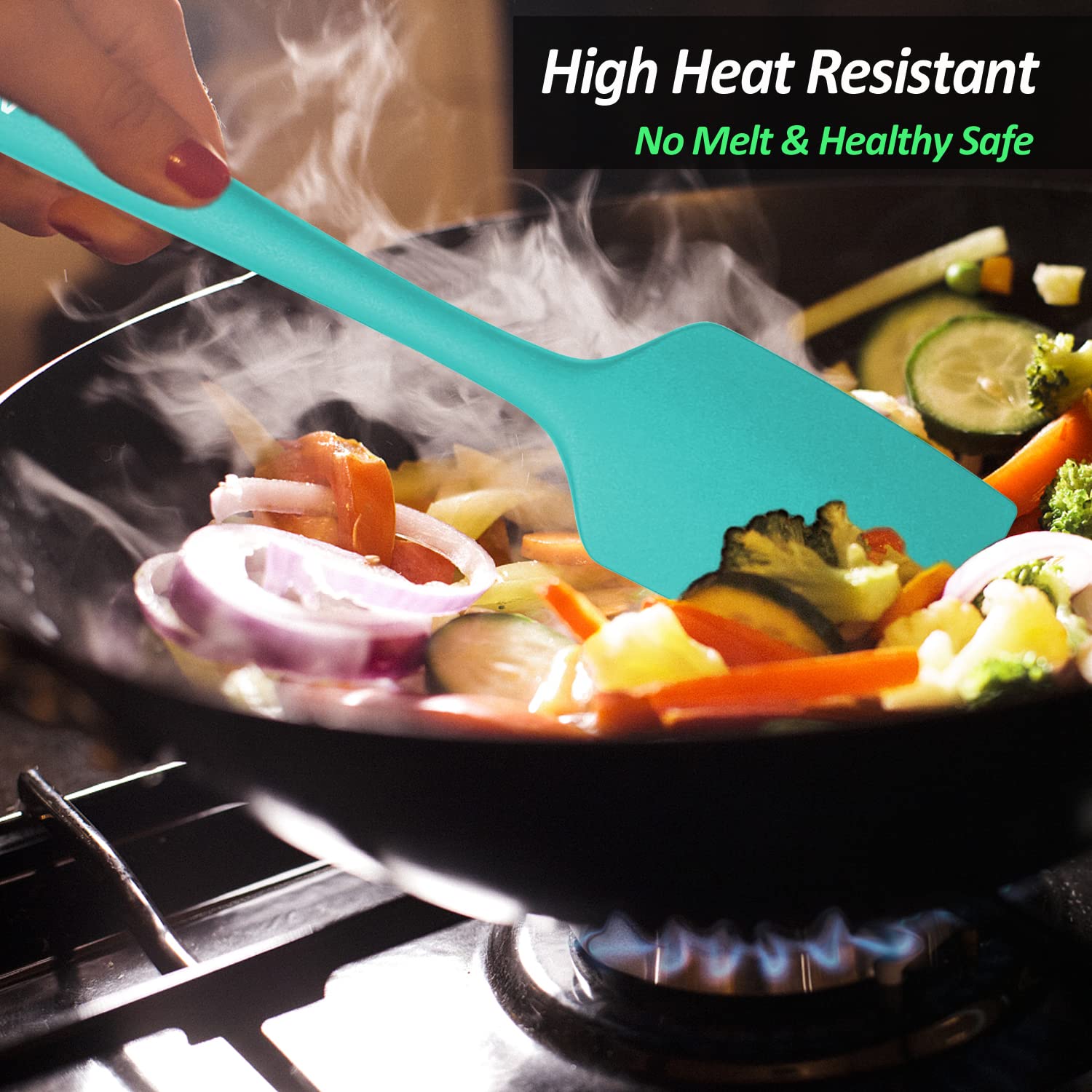 Vovoly dishwasher-safe spatula set for quick post-meal cleaning