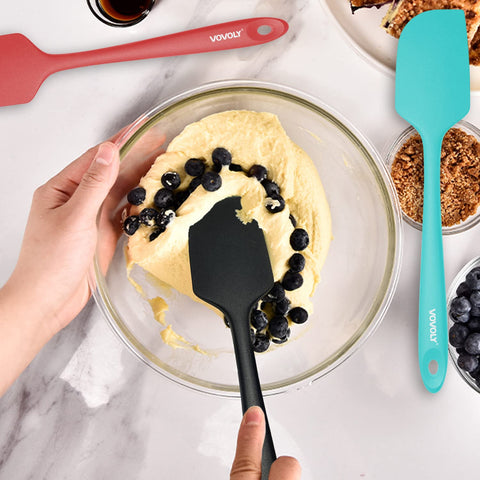 Vovoly non-slip spatula tips glide smoothly on nonstick surfaces