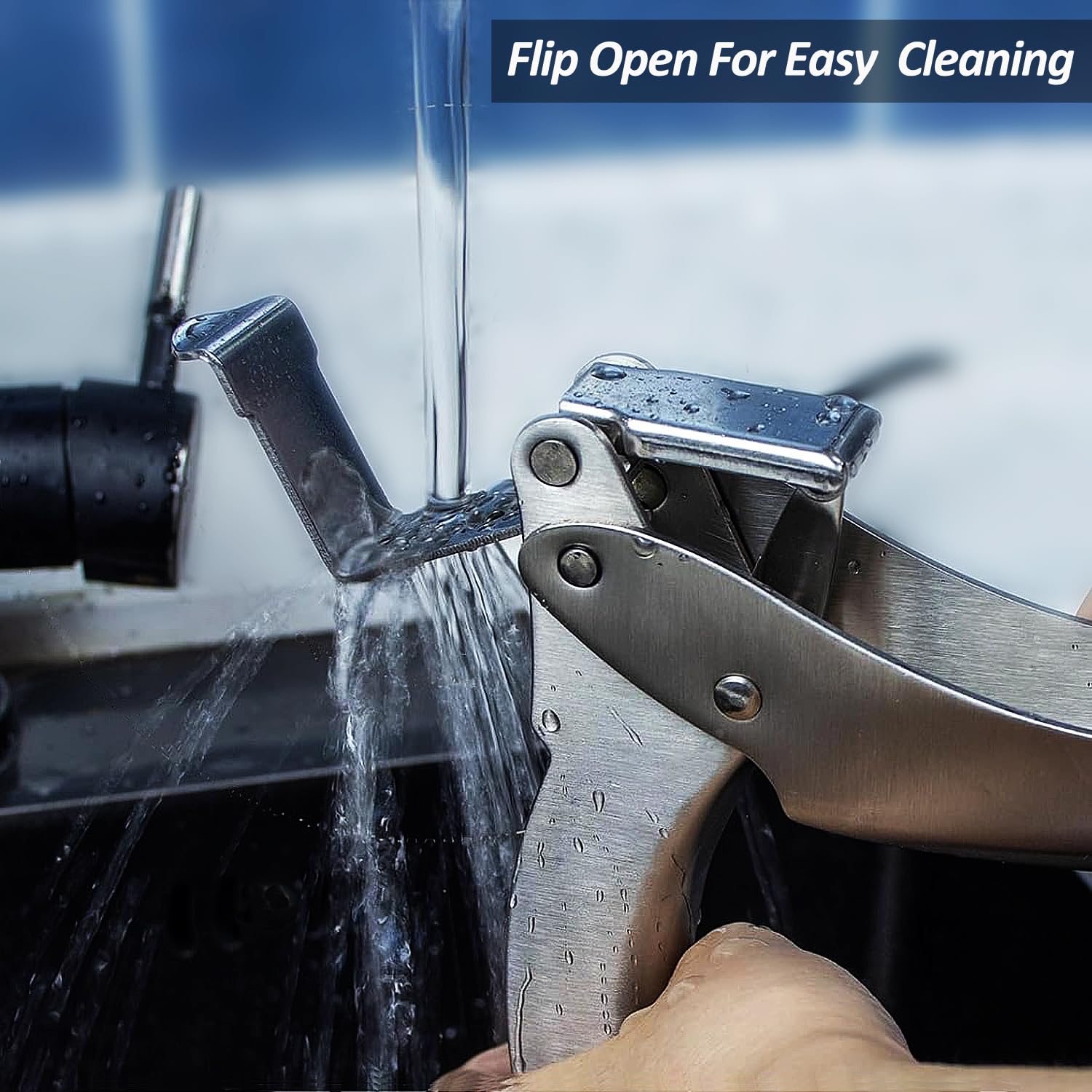 VOVOLY dishwasher safe garlic press for simple after-cook cleaning.