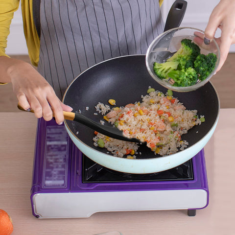 Vovoly 11.4-inch spoon and spatula set ideal for nonstick pans