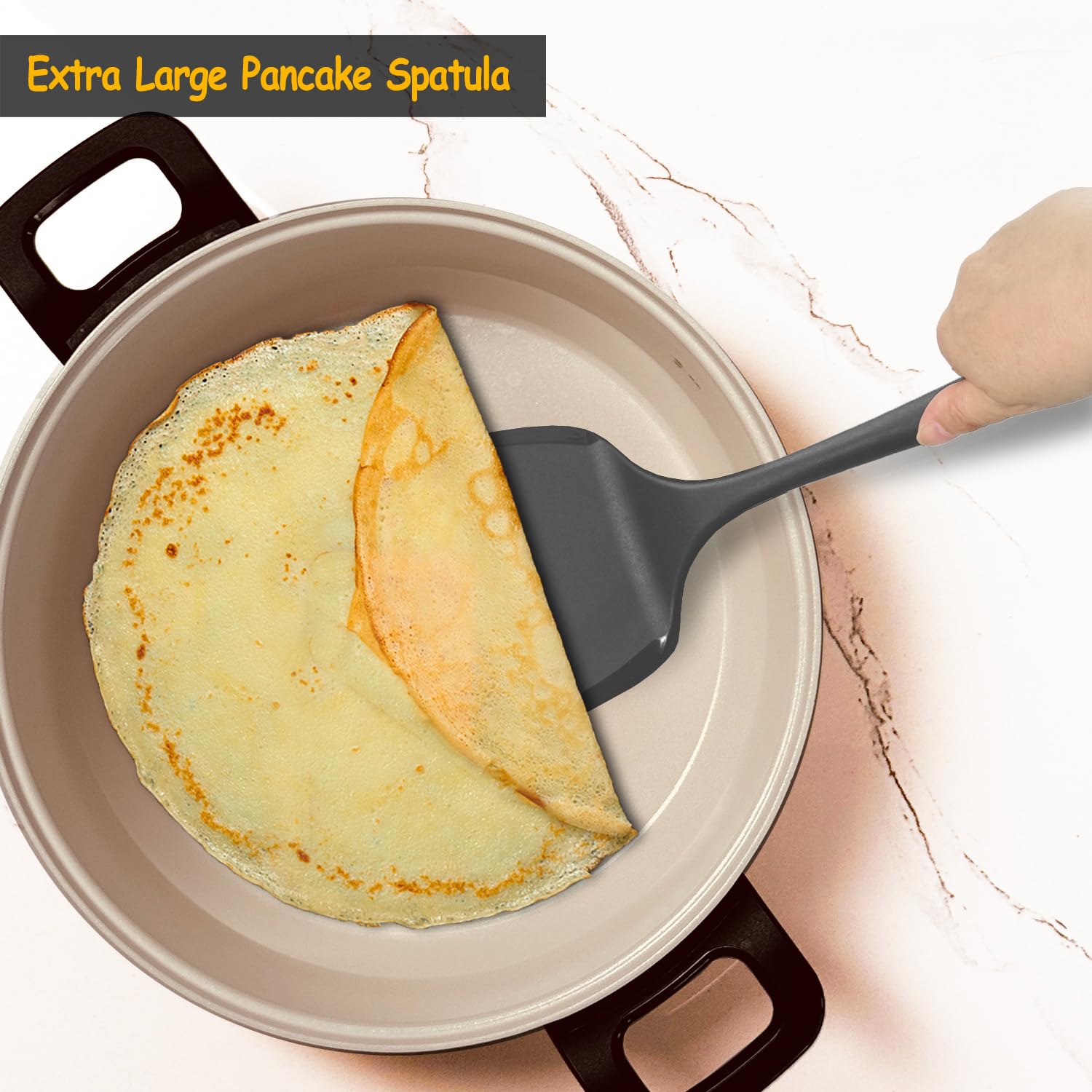 Vovoly 600°F heat-resistant spatula withstands high-heat sautéing without warping