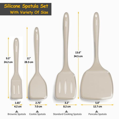 Vovoly compact spatula for small pans, easy food release and precise scraping.