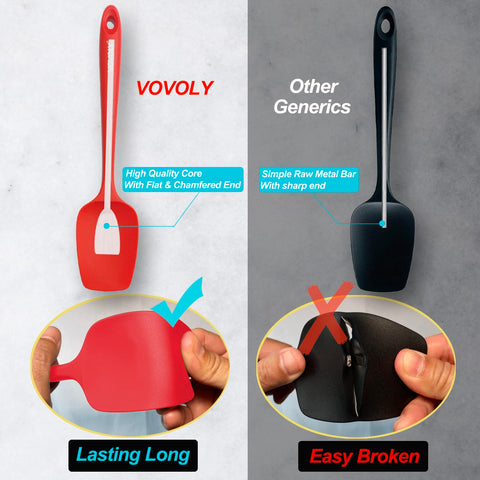 Vovoly dishwasher-safe spatulas simplify cleanup after meals